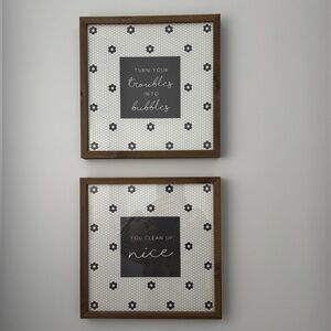 Framed Bathroom Wall Art